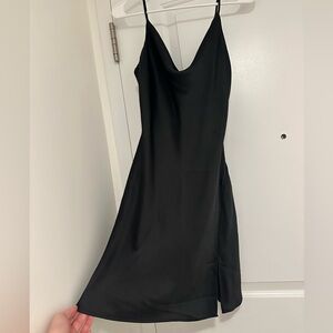 DYNAMITE Black Slip On Dress with Slit Size S